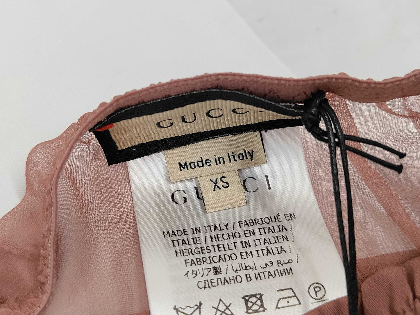 GUCCI GUCCI Crepe De Chine Short Skirt Skirt 760549 XS Tagged Unused Skirt