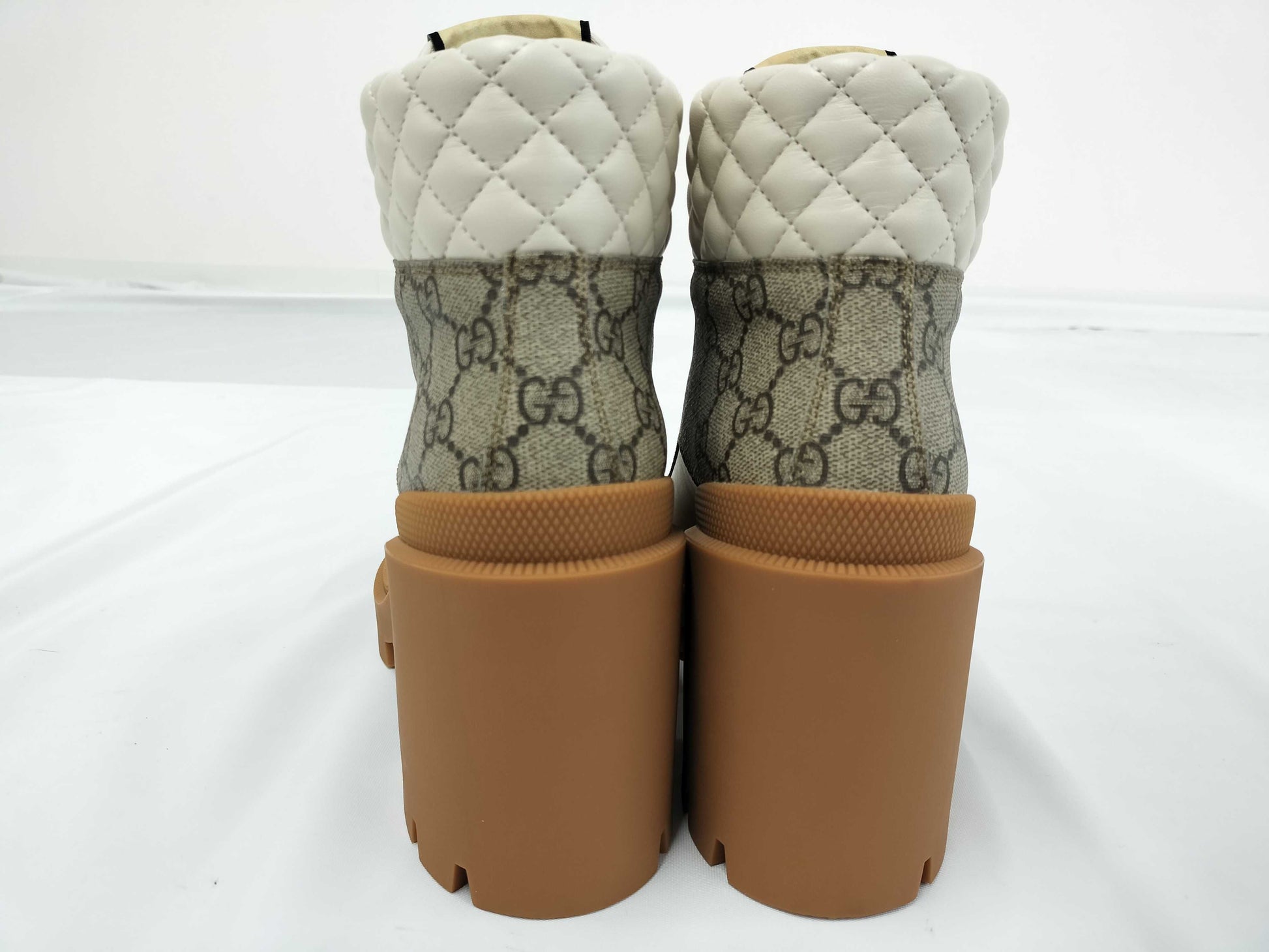 GUCCI GUCCI GG Trip Ankle Boots 40 Beige 659691 Unused Other Shoes