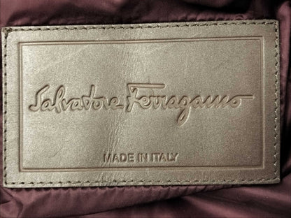 Salvatore Ferragamo Quilted Jacket Padded Nylon Men's Down 52 Jacket