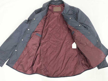 Salvatore Ferragamo Quilted Jacket Padded Nylon Men's Down 52 Jacket