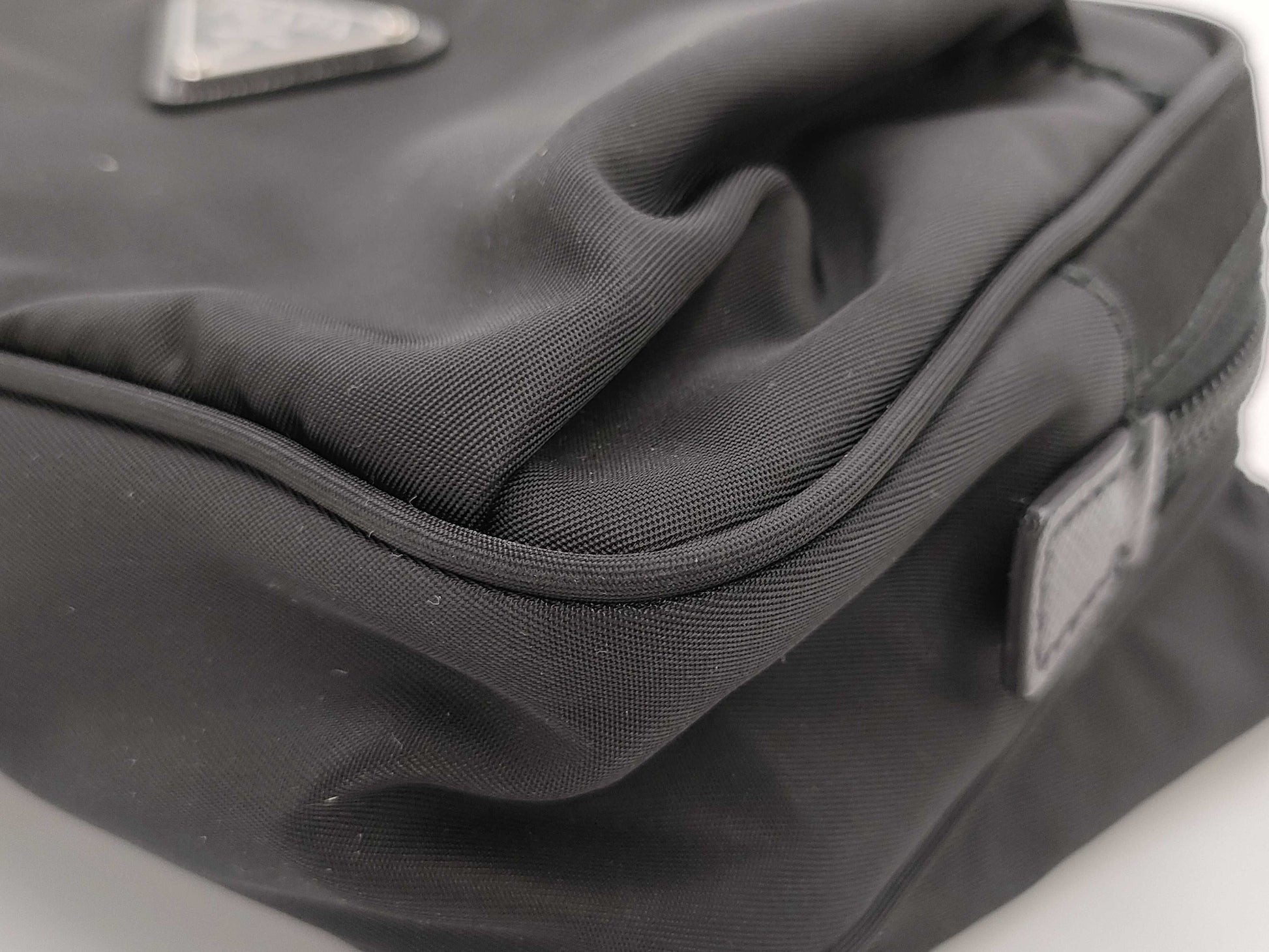 PRADA 2VL977 Renylon Black Body Bag Waist Bag