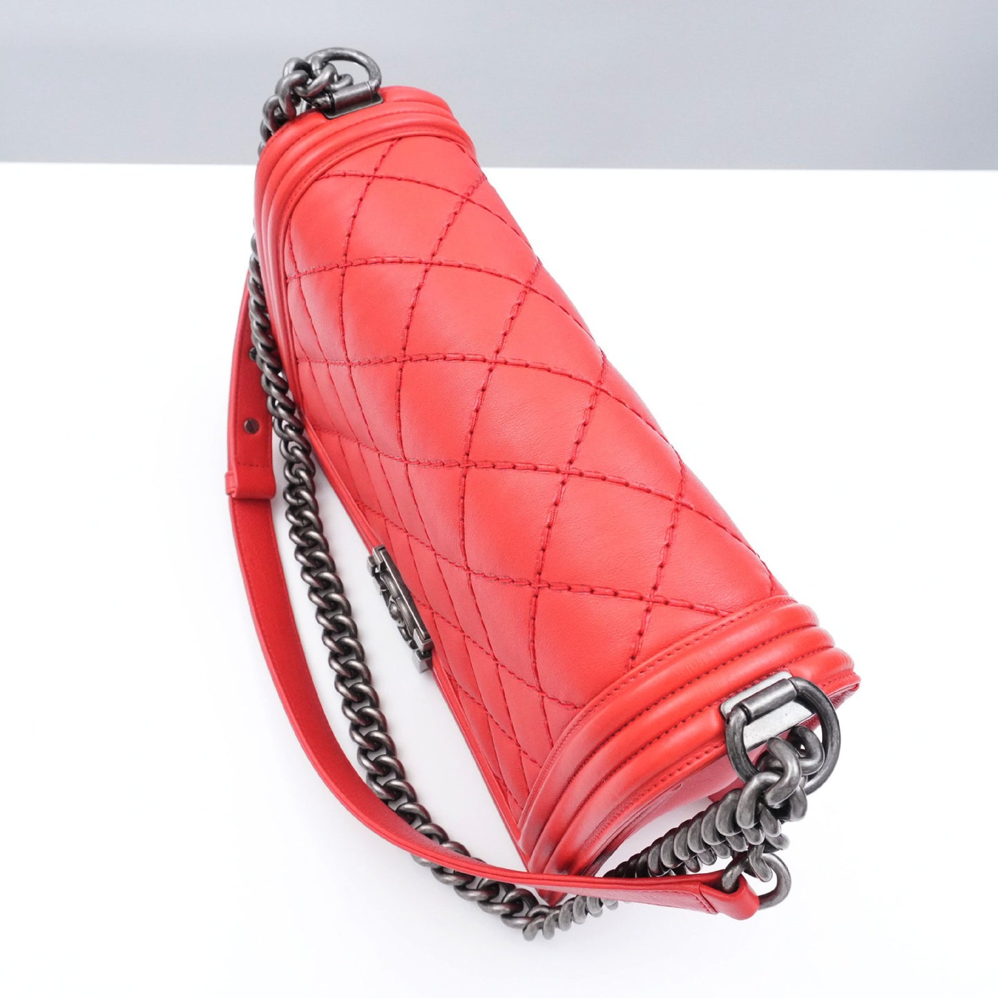 CHANEL CHANEL Boy Chanel Matlasse Chain Shoulder Bag with Seal Shoulder Bag