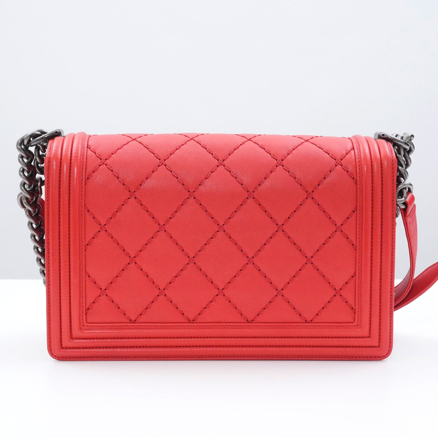 CHANEL CHANEL Boy Chanel Matlasse Chain Shoulder Bag with Seal Shoulder Bag