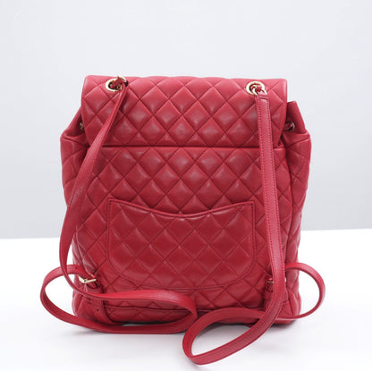 CHANEL CHANEL Matlasse Lambskin Seal Chain Backpack Rucksack