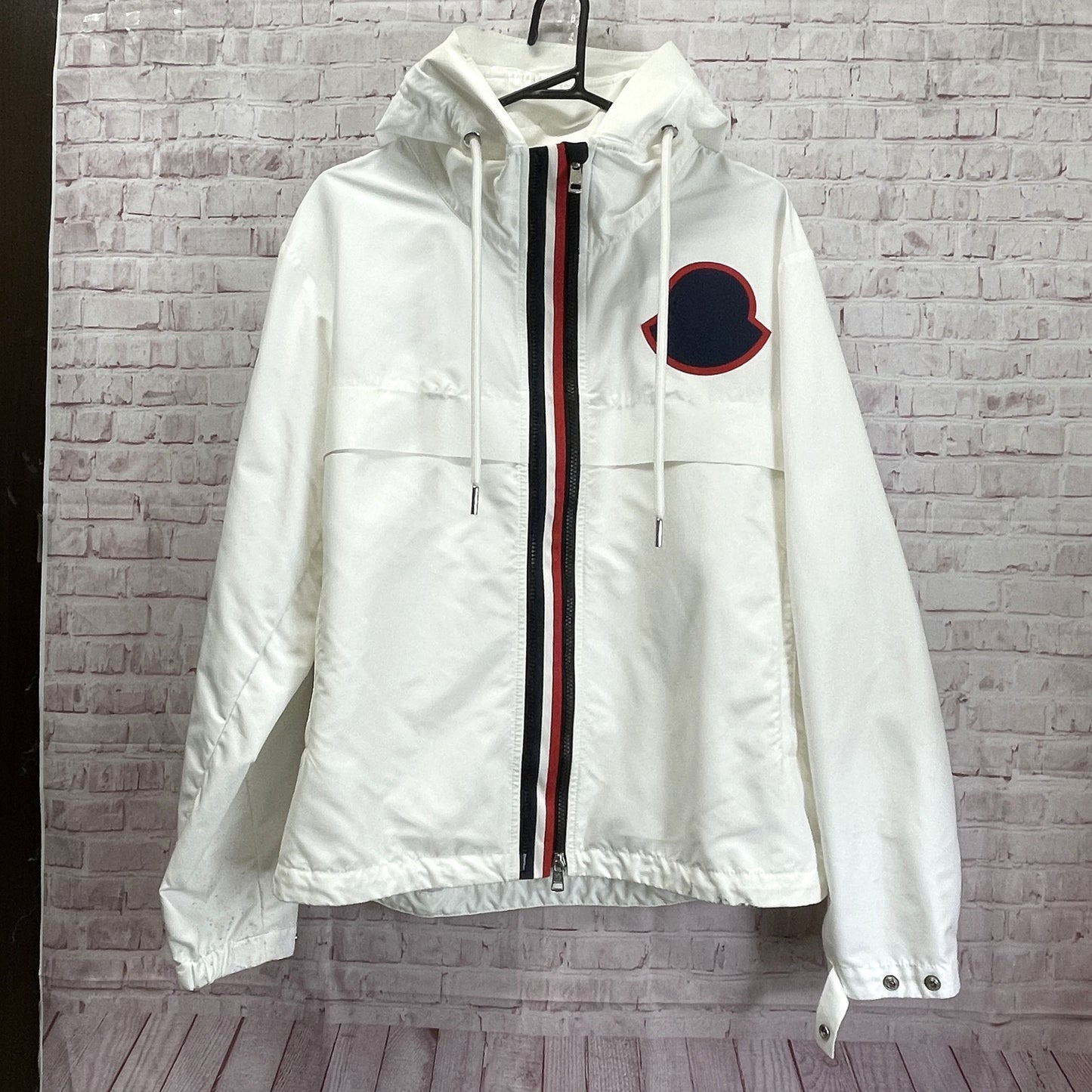 MONCLER MONTREAL Rubber Logo Nylon Zip Up Hoodie Size 1 e10914109105 Other Apparel