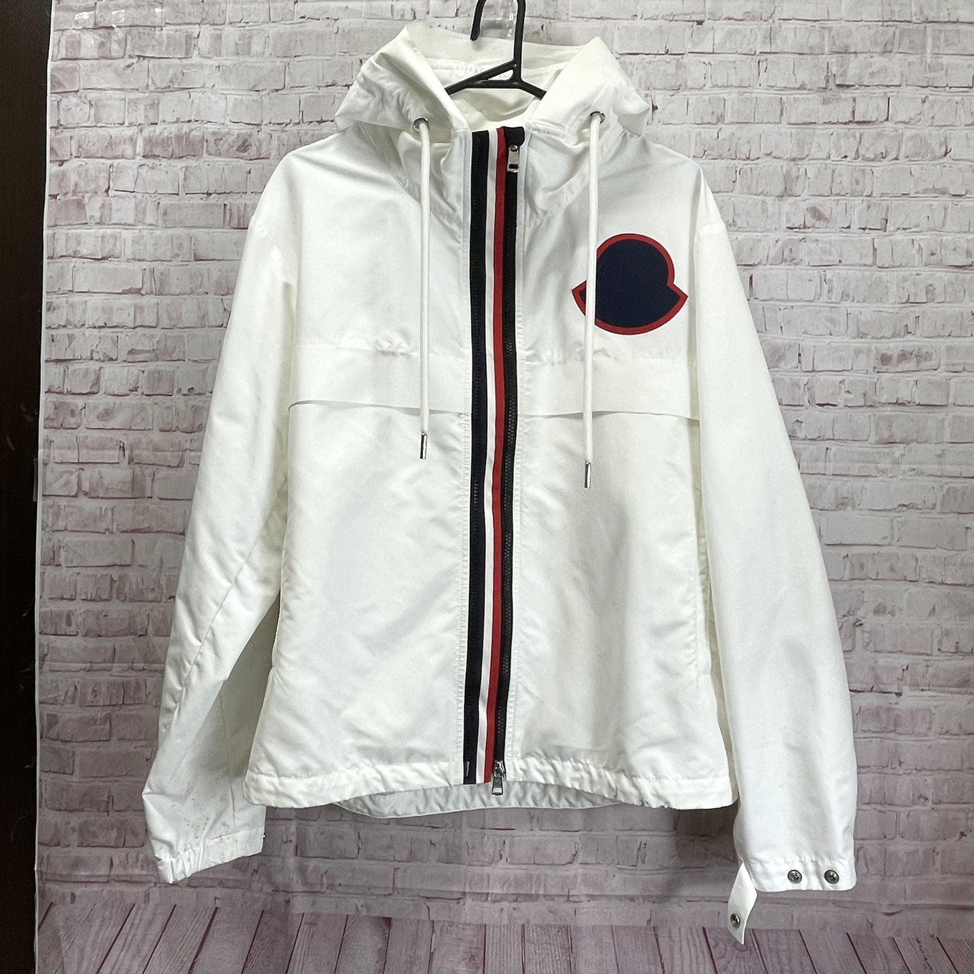MONCLER MONTREAL Rubber Logo Nylon Zip Up Hoodie Size 1 e10914109105 Other Apparel