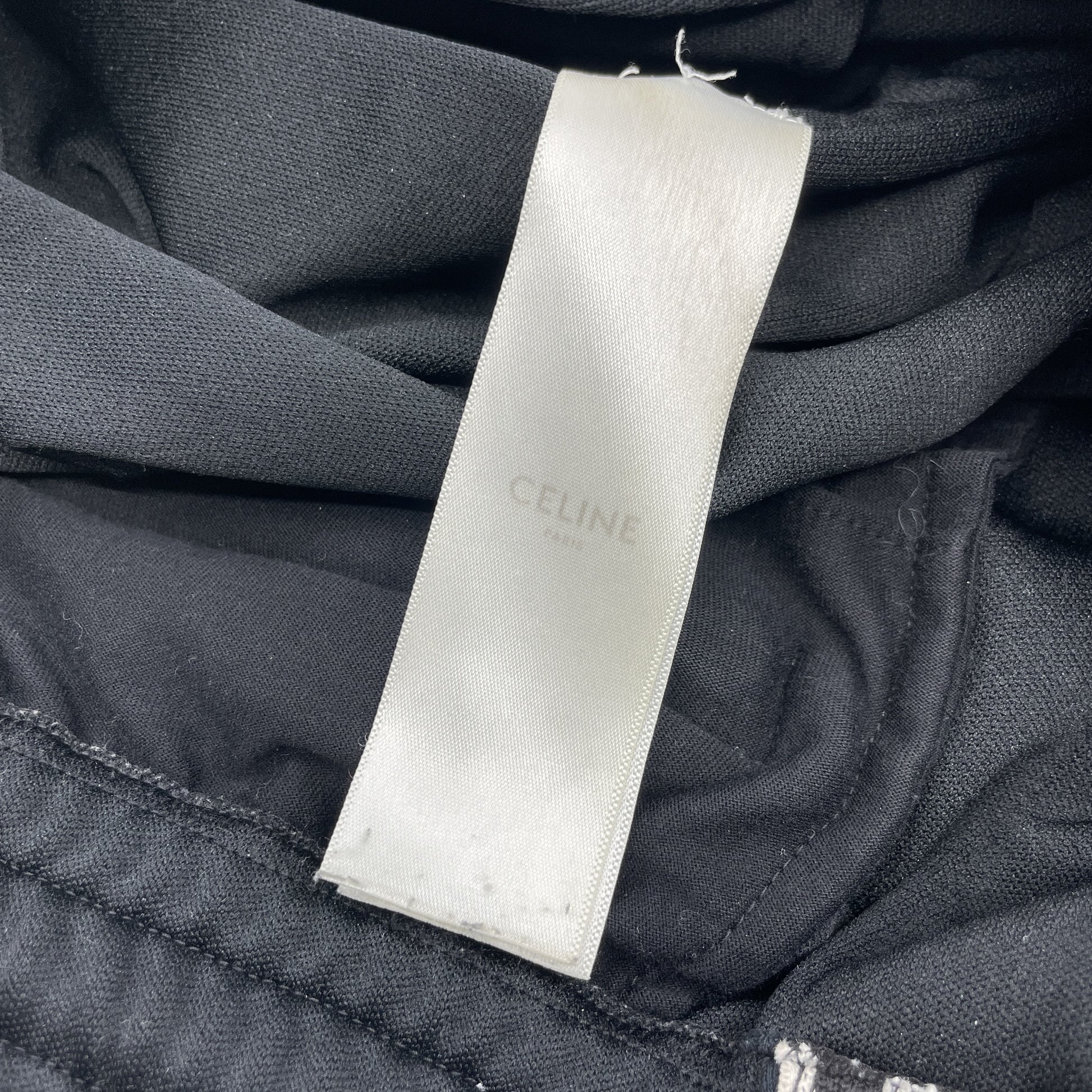 CELINE MBROIDERED TRACK PANTS Embroidered Sideline Track Pants Loose Fit Black 2Z0991210 Pants