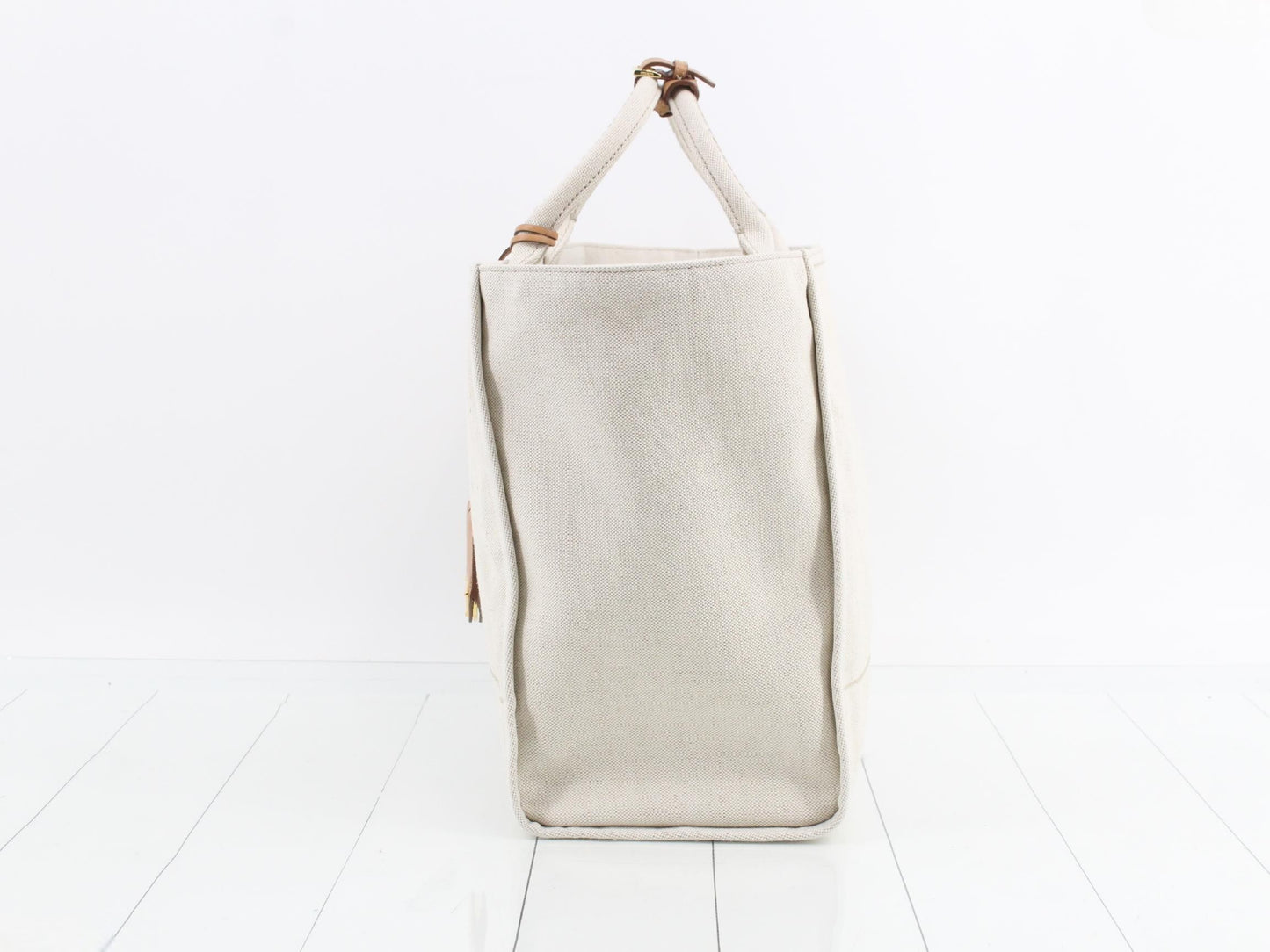 PRADA Sand Canvas Shopping Bag 1BG473 Tote Bag