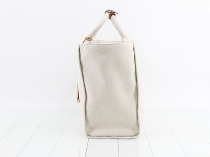 PRADA Sand Canvas Shopping Bag 1BG473 Tote Bag