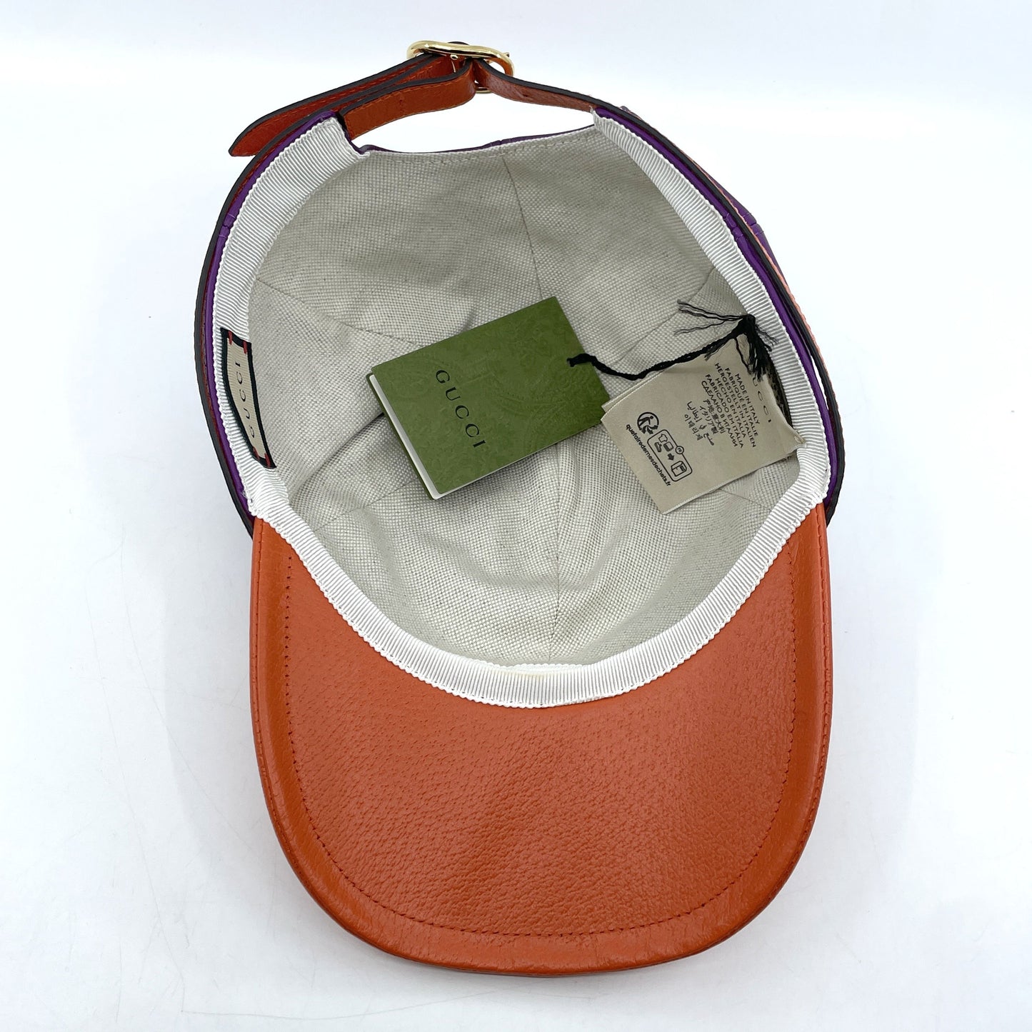 GUCCI Leather Baseball Hat Cap Hat Men's 728964 M Tagged Unused Other Accessories