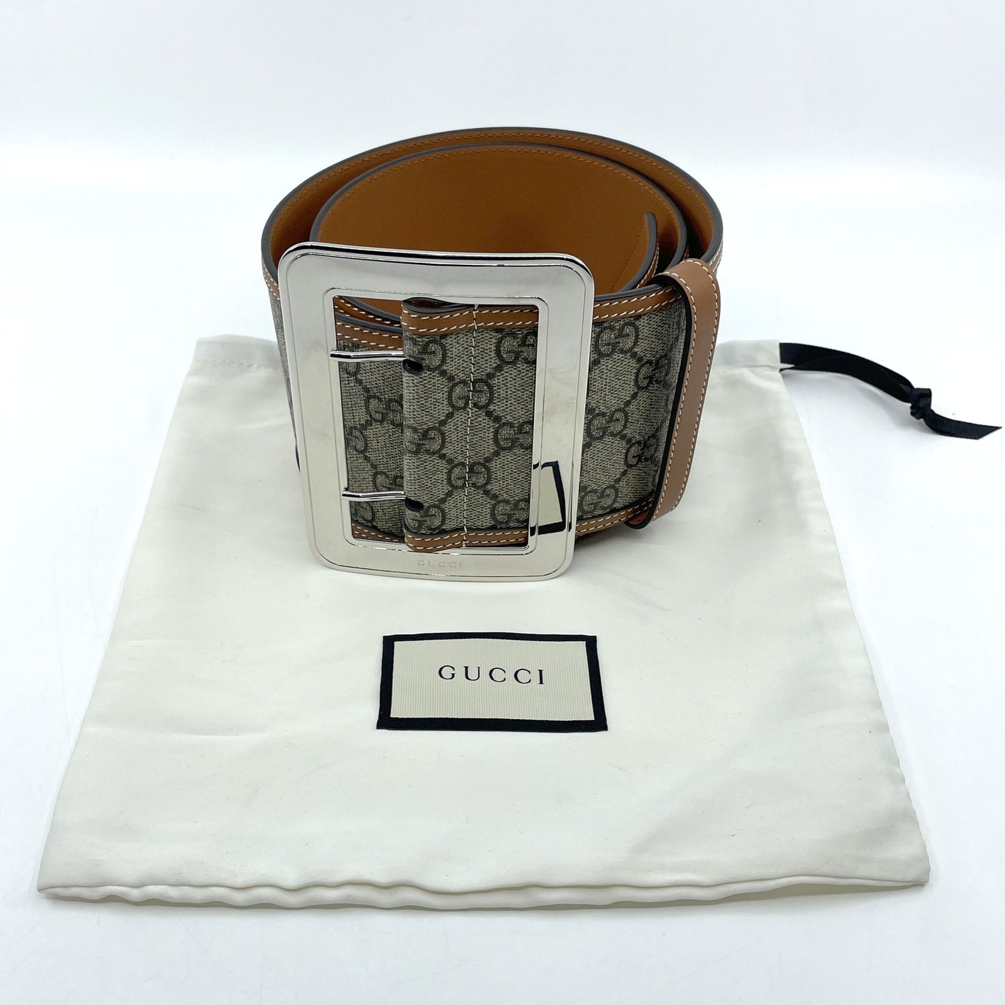 GUCCI GG Supreme Wide Belt Belt 718505 Belt