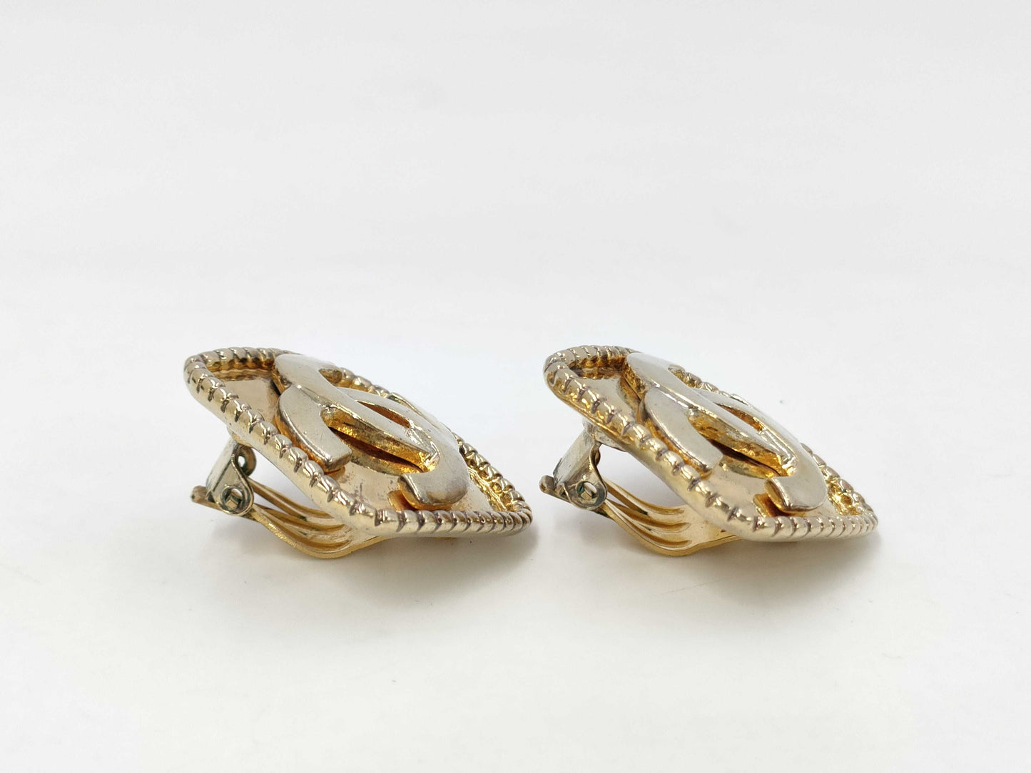 CHANEL Earrings Diamond Coco Mark Large 96A Earrings