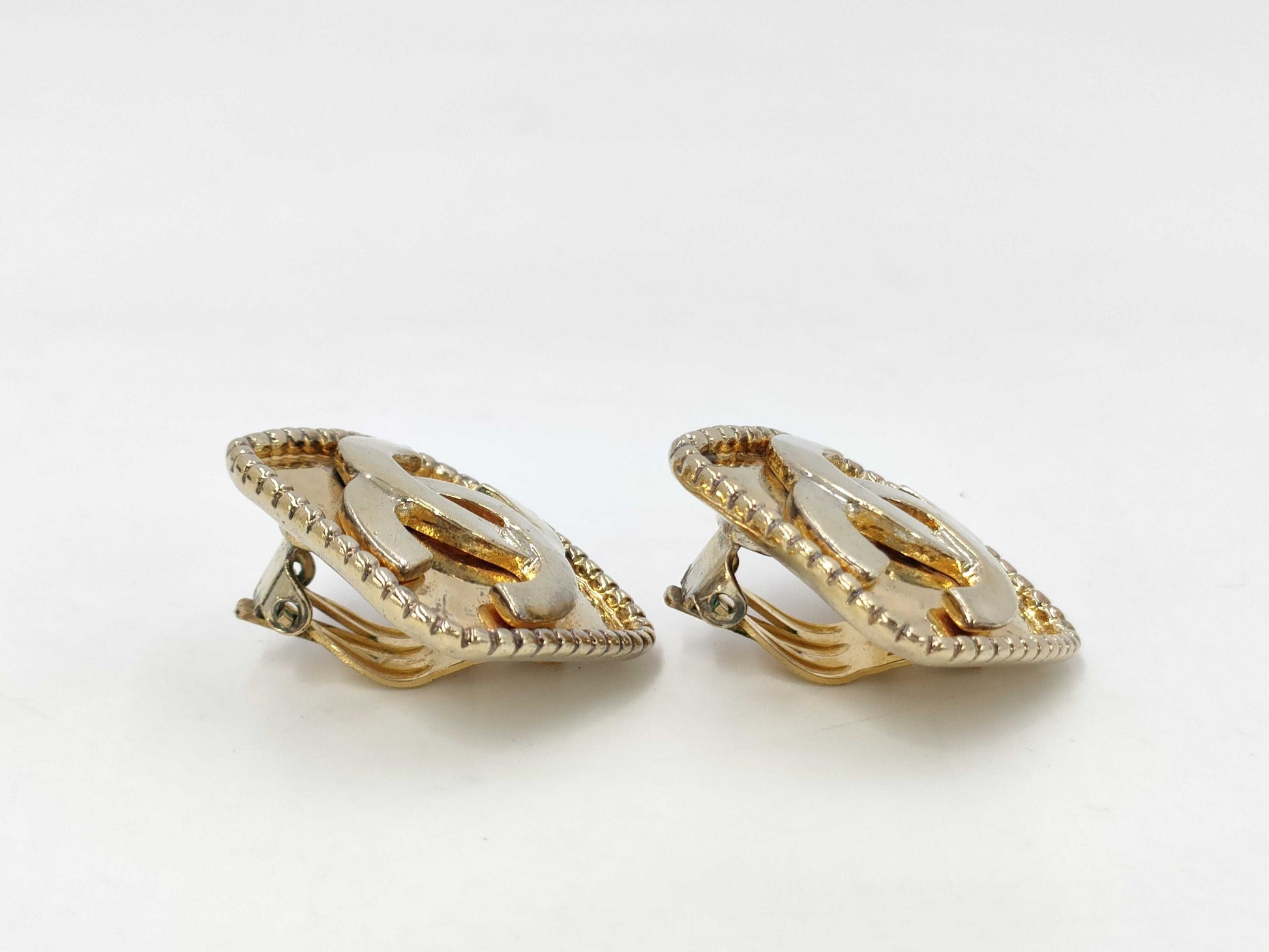 CHANEL Earrings Diamond Coco Mark Large 96A Earrings