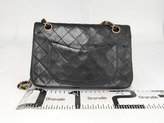 CHANEL CHANEL Matlasse Lamb Shoulder Bag Navy Shoulder Bag