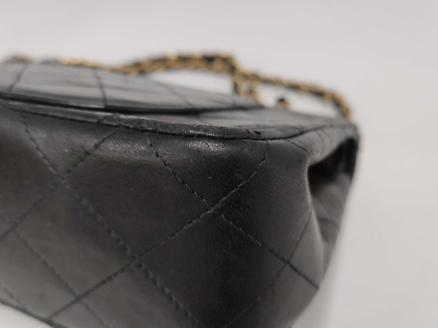 CHANEL CHANEL Matlasse Lamb Shoulder Bag Navy Shoulder Bag