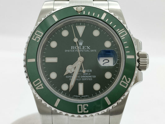 ROLEX 116610LV V1A40764 Green Dial Oyster Breath Men's Watch