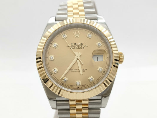 ROLEX 126333G 7Y64K824 Champagne Dial Jubilee Breath Men's Watch