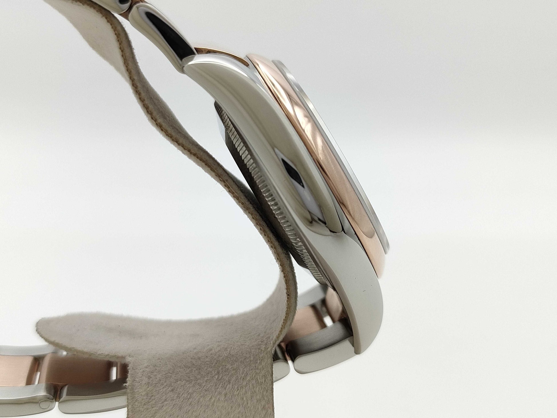 ROLEX 116201G V398386 Grey Dial Oyster Breath Men's Watch