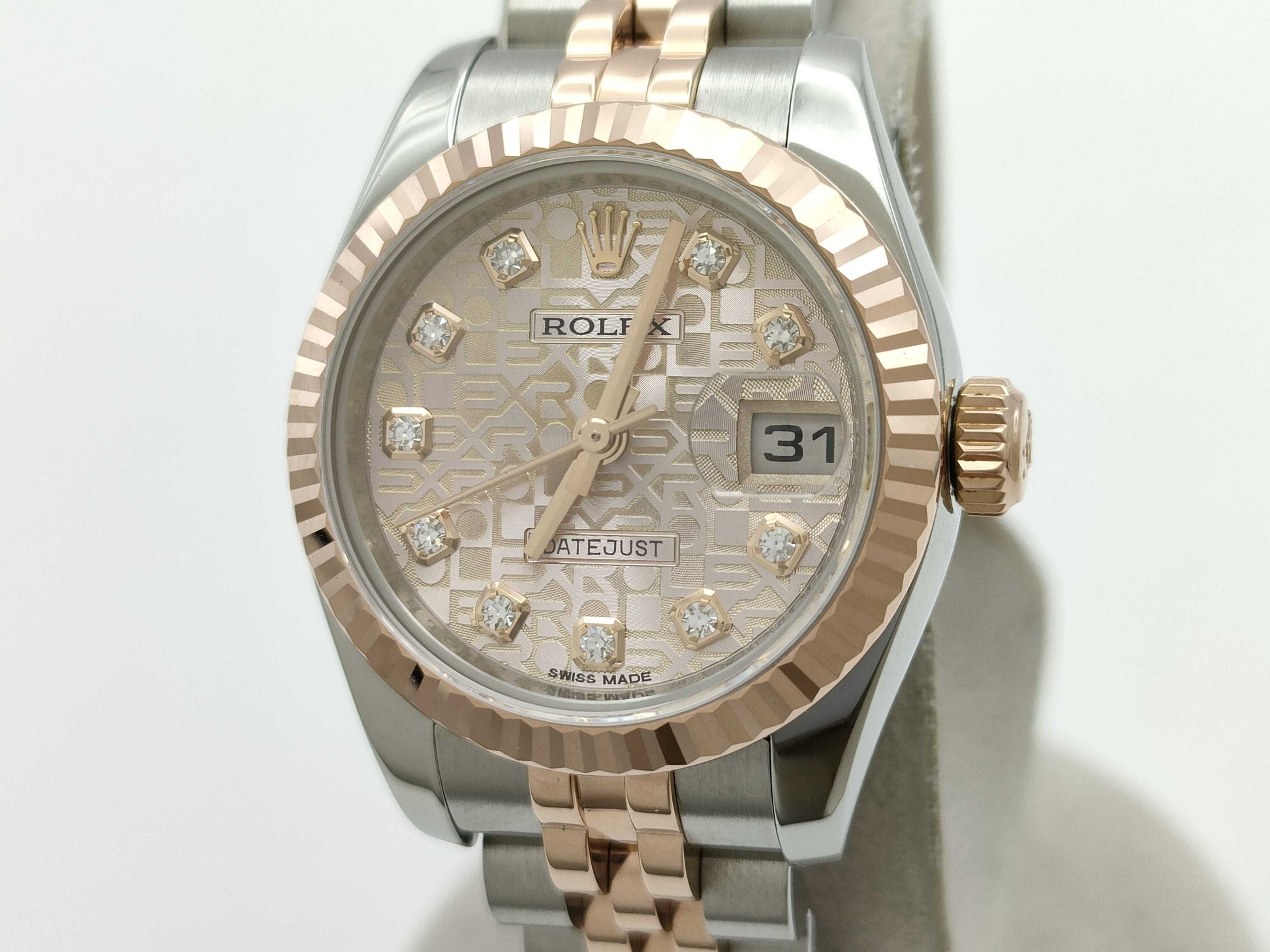 ROLEX 179171G G766852 Pink Holicon Jubilee Breath Women's Watch