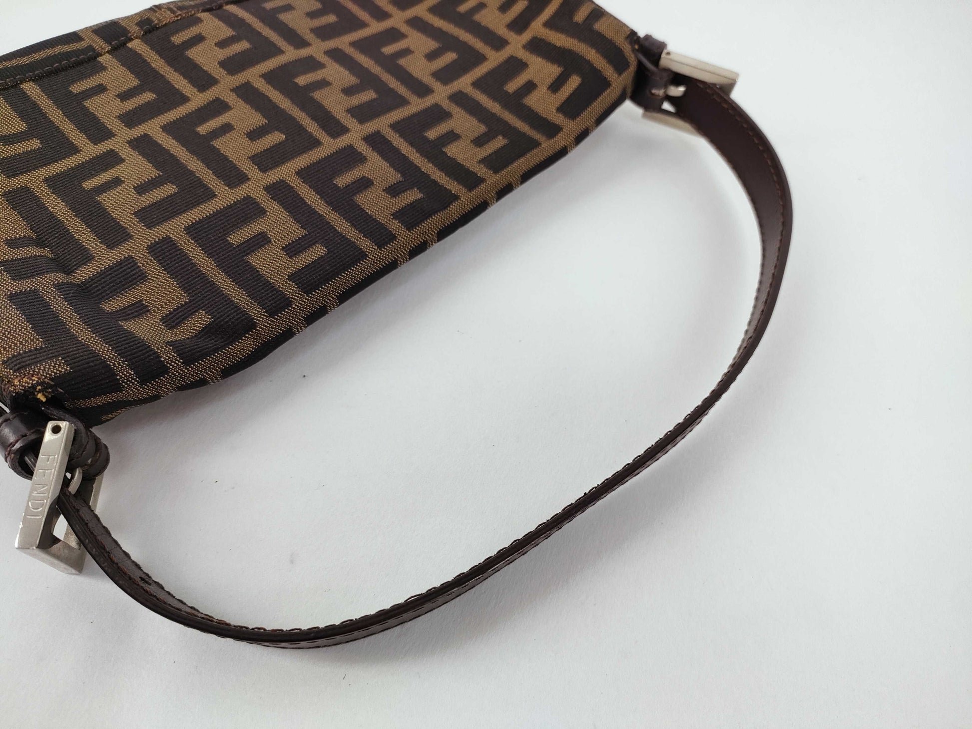 FENDI Zucca Handbag Zucca Mamma Hardware Handbag