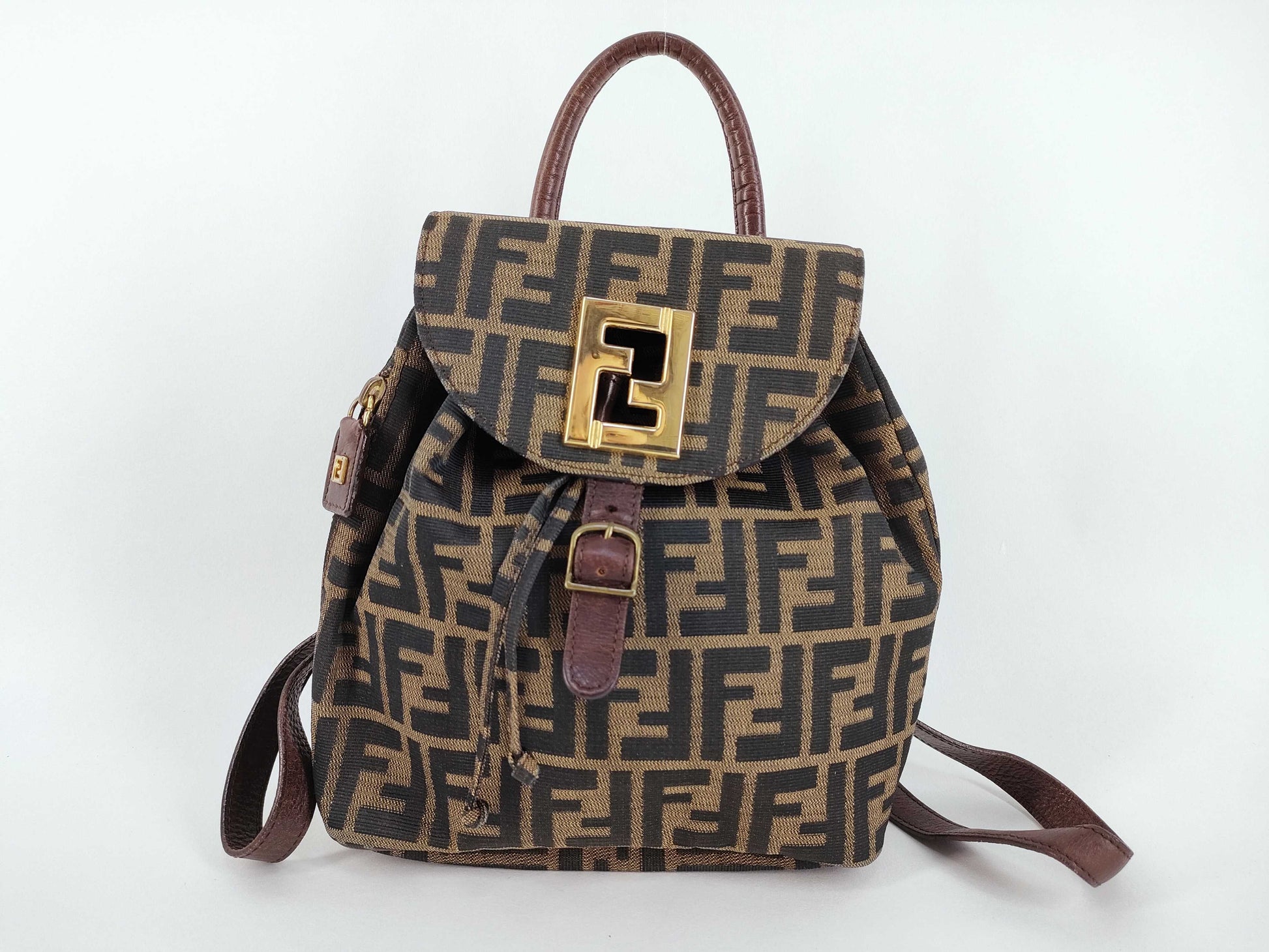 FENDI Zucca Pattern Fendi Backpack Zucca Pattern Rucksack