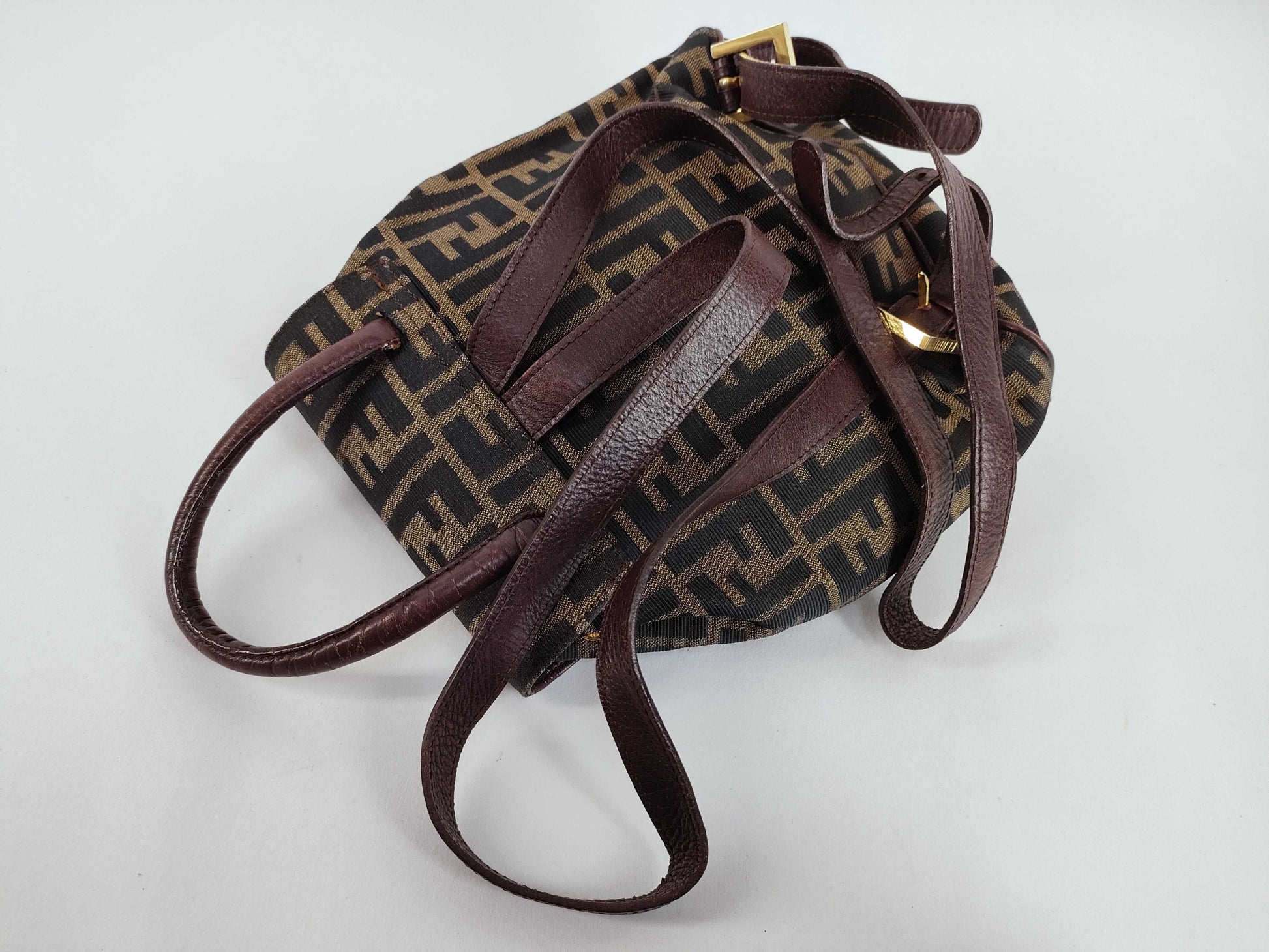 FENDI Zucca Pattern Fendi Backpack Zucca Pattern Rucksack