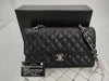 CHANEL Matlasse 25 Caviar Skin Black W Flap W Chain Shoulder Bag