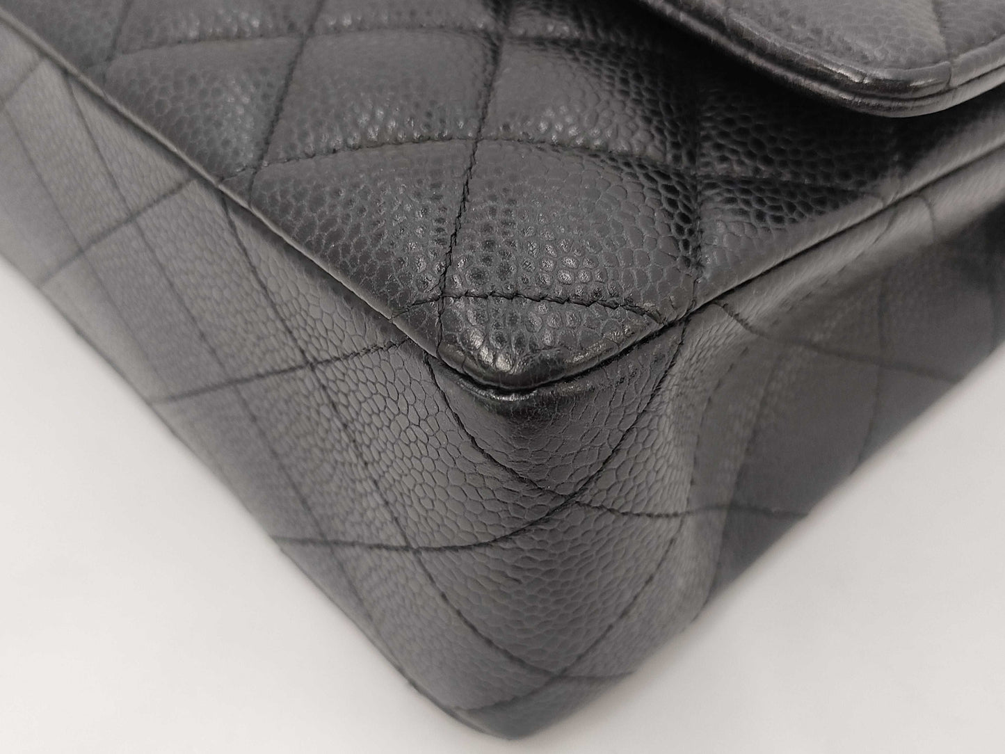 CHANEL Matlasse 25 Caviar Skin Black W Flap W Chain 25 Series Shoulder Bag