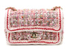CHANEL CHANEL Tweed Single Chain Single Flap Chain Shoulder Bag Pink 28th Shoulder Bag