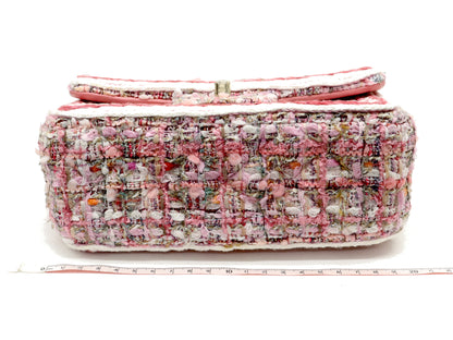 CHANEL CHANEL Tweed Single Chain Single Flap Chain Shoulder Bag Pink 28th Shoulder Bag