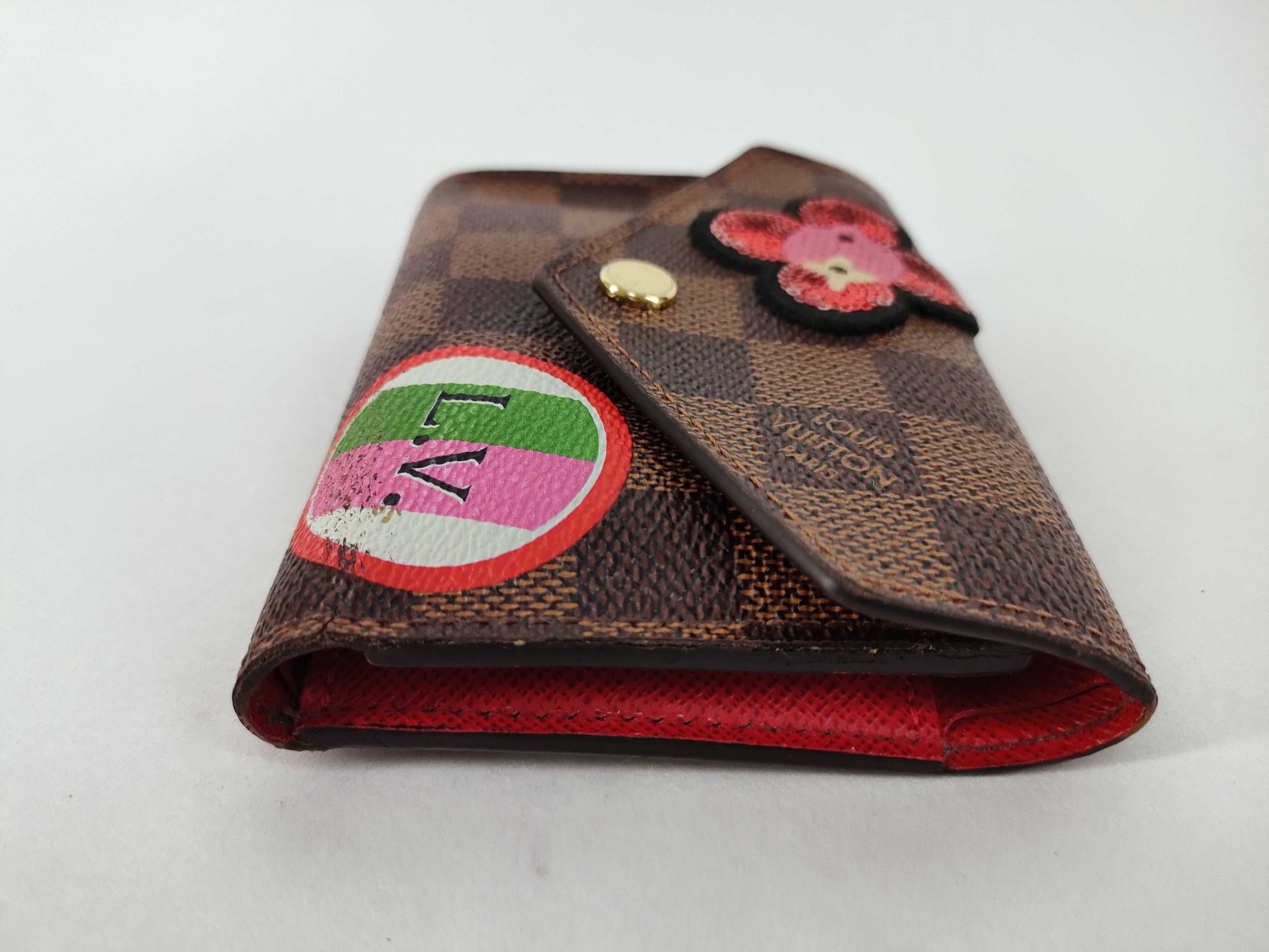 LOUIS VUITTON Damier Vuitton Victorine Damier Sequin N60149 MI4108 Wallet