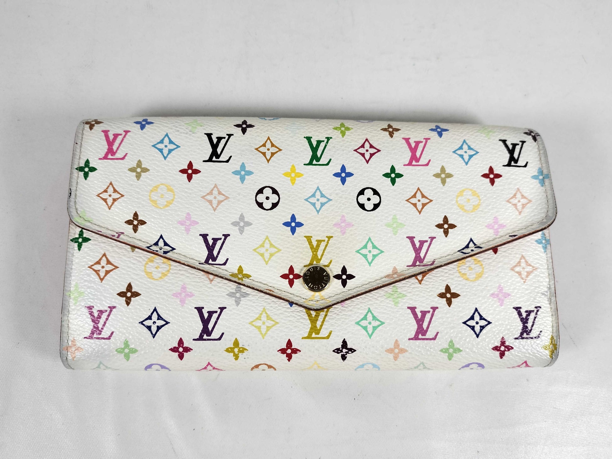 LOUIS VUITTON Monogram Multicolor Vuitton Sara Multicolor M60667 CT2174 Wallet