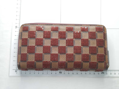 LOUIS VUITTON Damier Vuitton Zippy Wallet Damier Piet Sequin N63174 CA1183 Wallet
