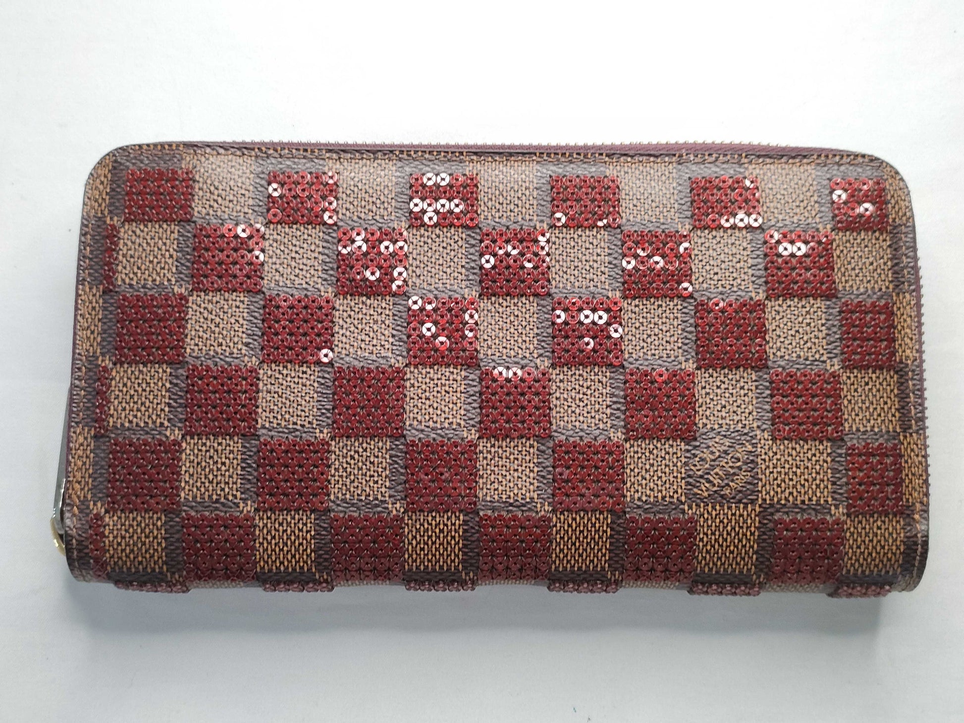 LOUIS VUITTON Damier Vuitton Zippy Wallet Damier Piet Sequin N63174 CA1183 Wallet