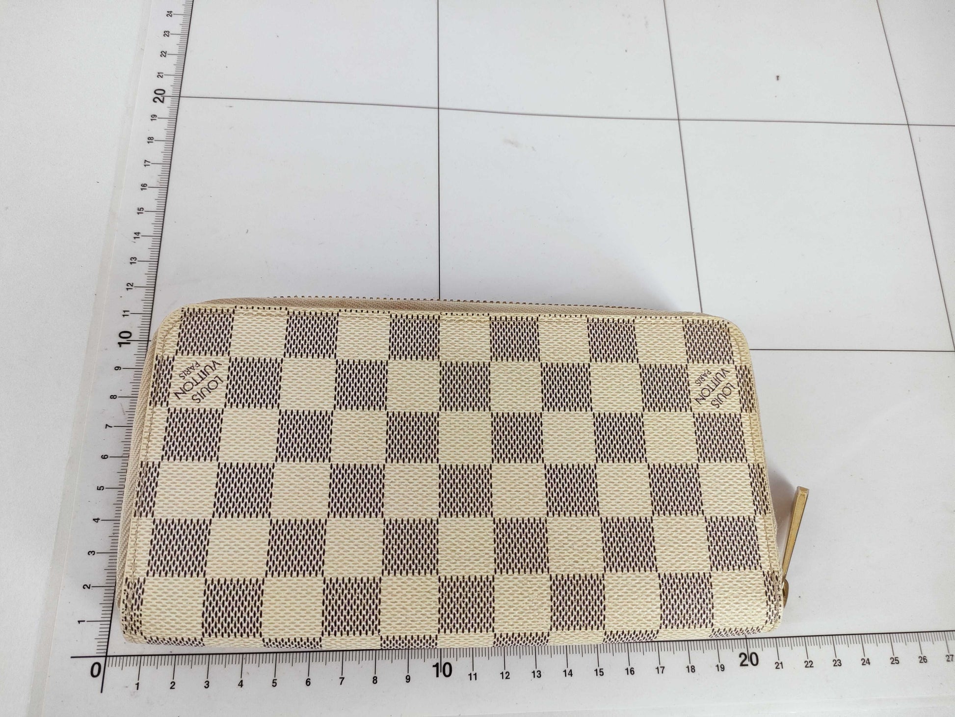 LOUIS VUITTON Damier Azure Vuitton Zippy Wallet Damierzul N60019 VI2037 Wallet