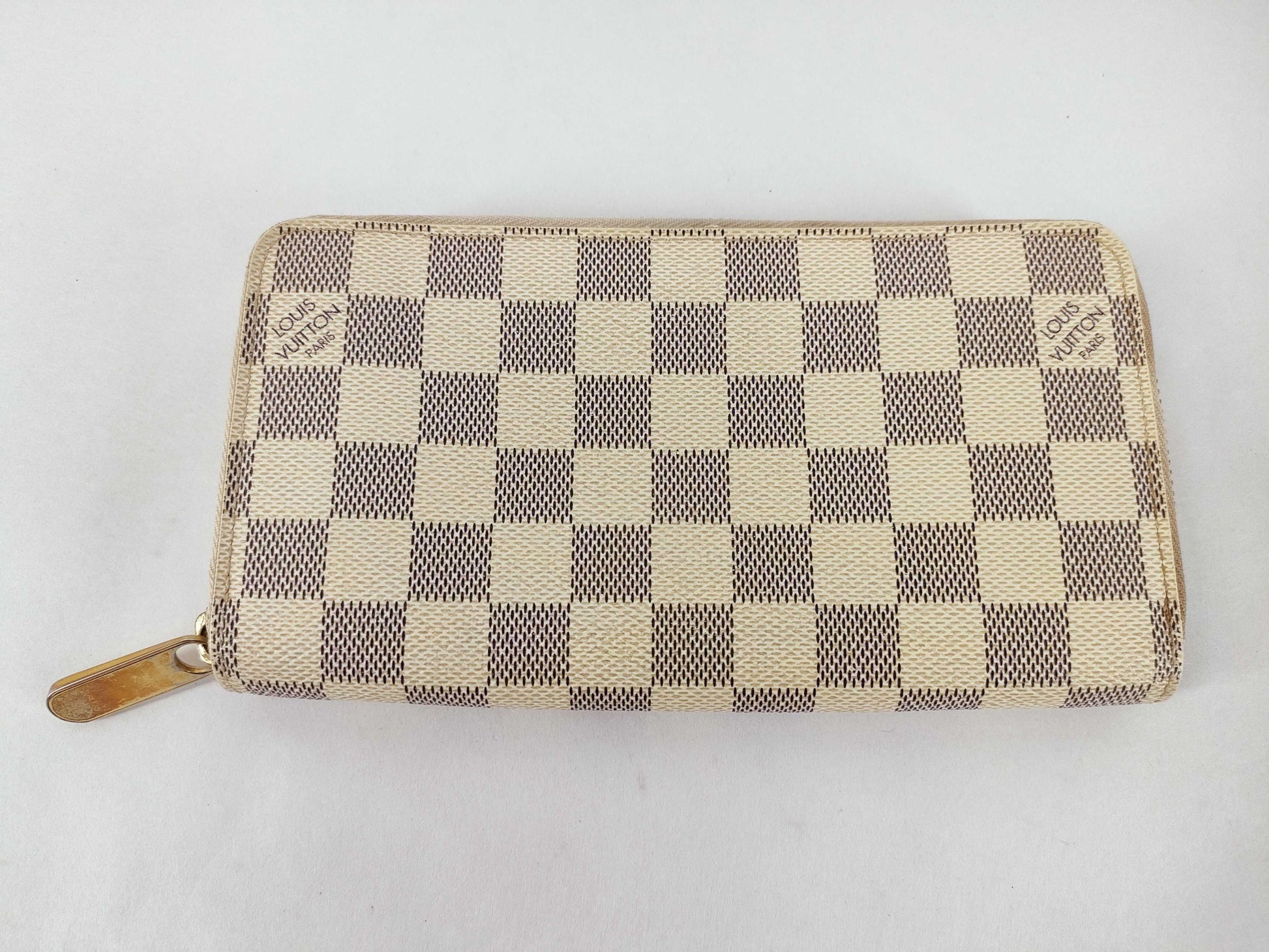 LOUIS VUITTON Damier Azure Vuitton Zippy Wallet Damierzul N60019 VI2037 Wallet
