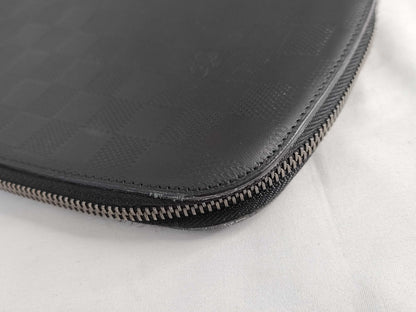 LOUIS VUITTON Damier Anfini Vuitton Atol Damier Anfini N41380 MI4165 Wallet