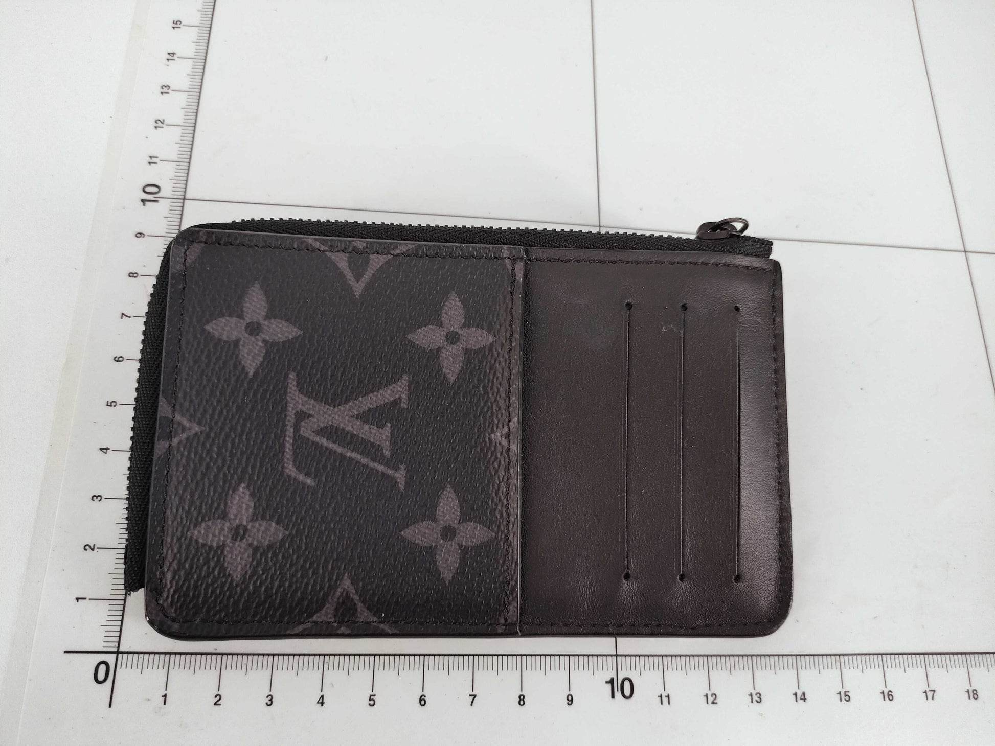 LOUIS VUITTON Monogram Unplant Vuitton Trunk Fragment Case Eclipse M80556 RFID Card Case, Pass Case, Business Card Holder