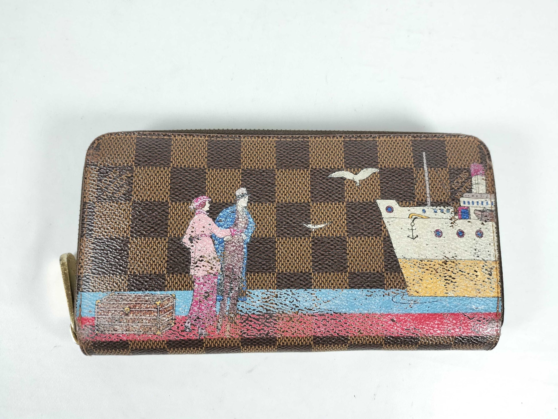 LOUIS VUITTON Monogram Vuitton Zippy Wallet Damier Cruiseline N41665 GI2176 Wallet