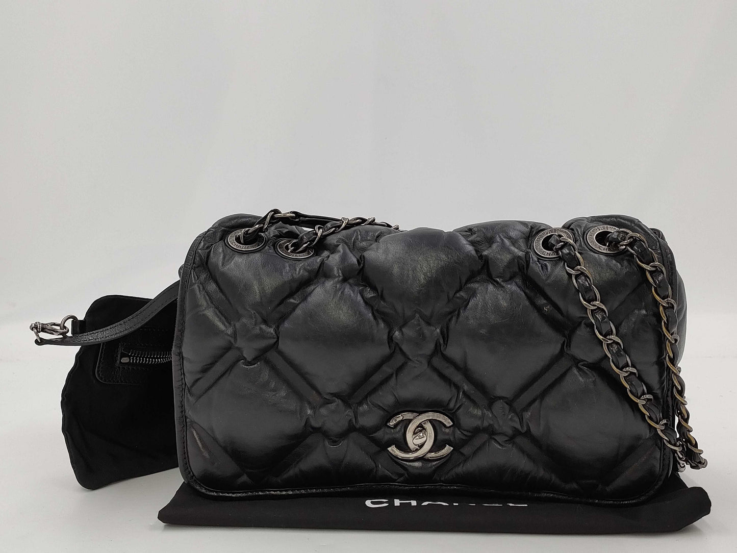 CHANEL Bubble Quilted Chain Shoulder Bag Matlasse 23rd Series Shoulder Bag