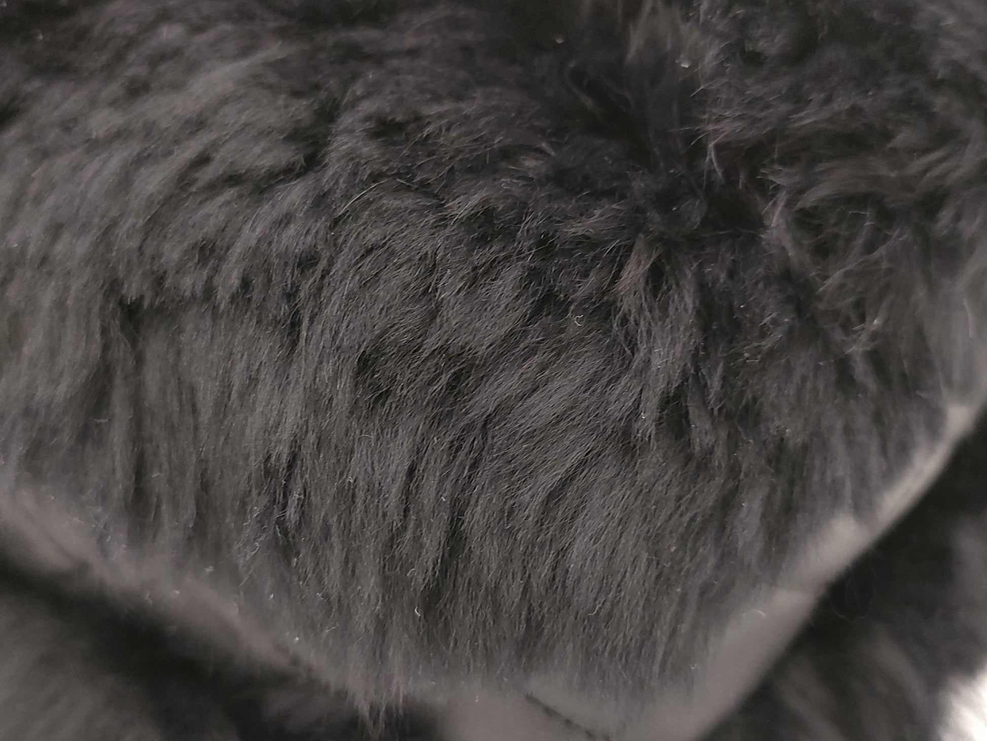 CHANEL Black Lamb Skin Fur Single Flap Shoulder Bag 21st Shoulder Bag