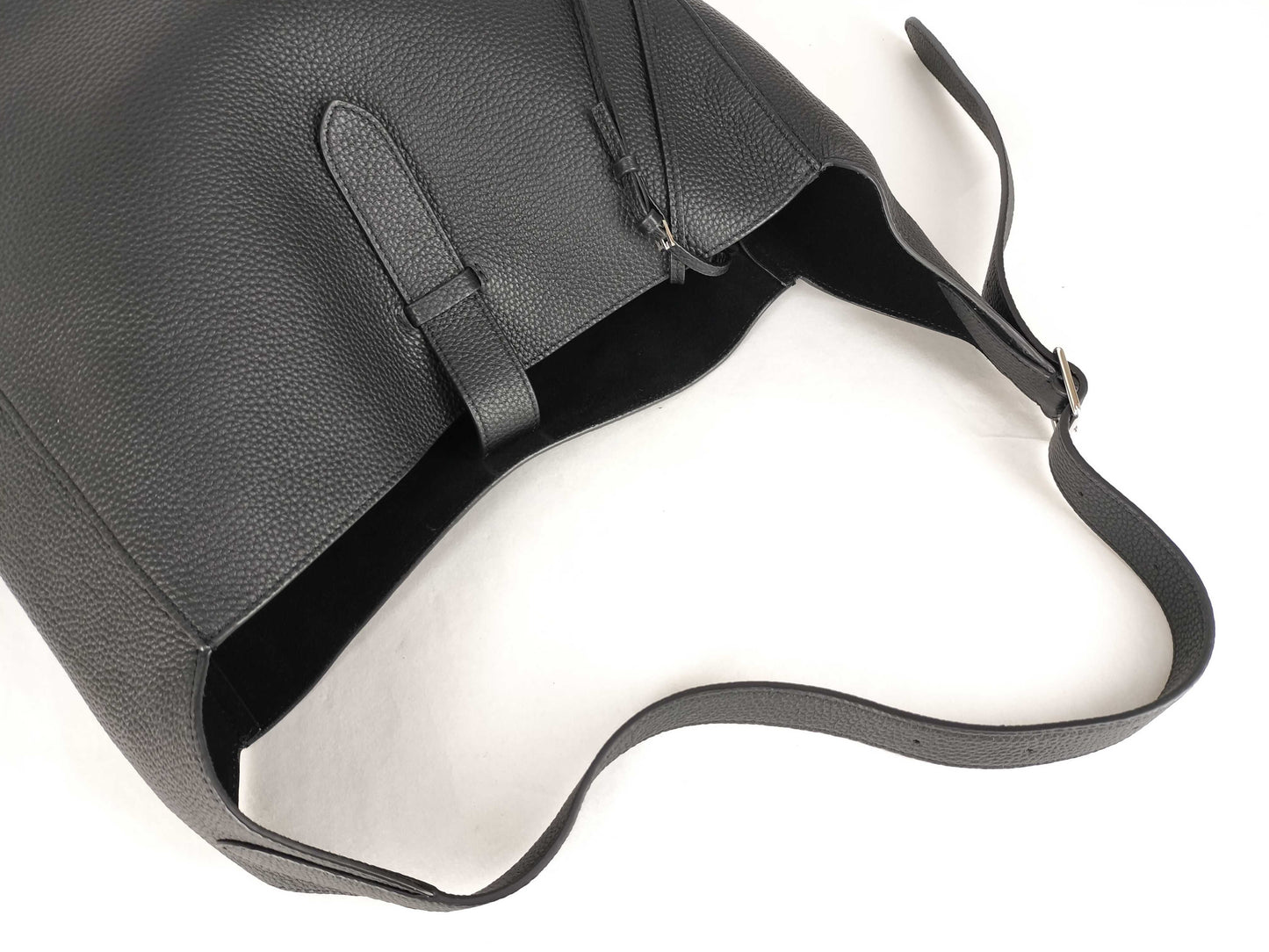 THE ROW Zarow Hobo Shoulder Bag Black Shoulder Bag