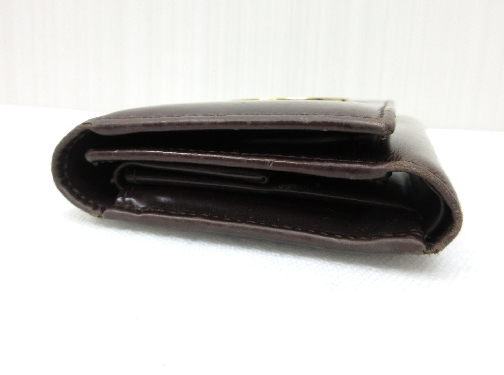 GUCCI Gucci 262972 Patent GG Leather Bi-Fold Wallet