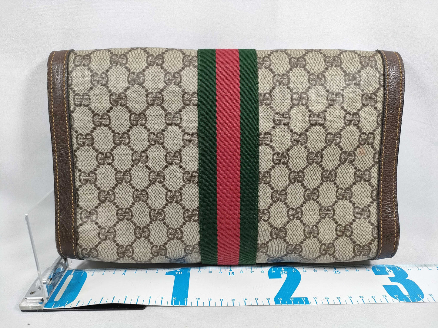 GUCCI GG Supreme Gucci GG Canvas Second Bag Sherry Line Clutch Bag