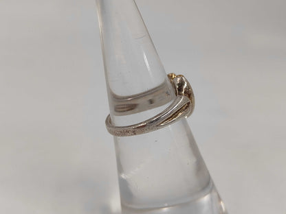 Tiffany & Co. Heart Ribbon Ring 925/750 3.5g Ring