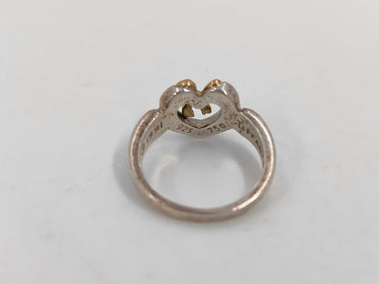 Tiffany & Co. Heart Ribbon Ring 925/750 3.5g Ring