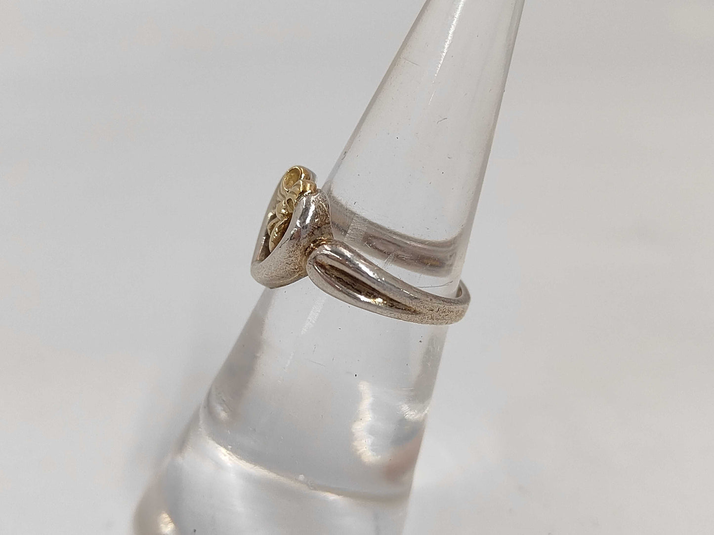 Tiffany & Co. Heart Ribbon Ring 925/750 3.5g Ring