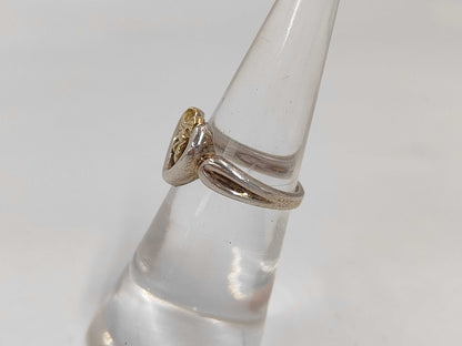 Tiffany & Co. Heart Ribbon Ring 925/750 3.5g Ring