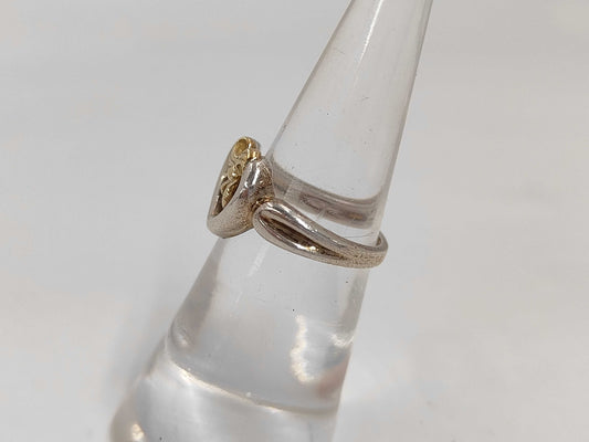 Tiffany & Co. Heart Ribbon Ring 925/750 3.5g Ring