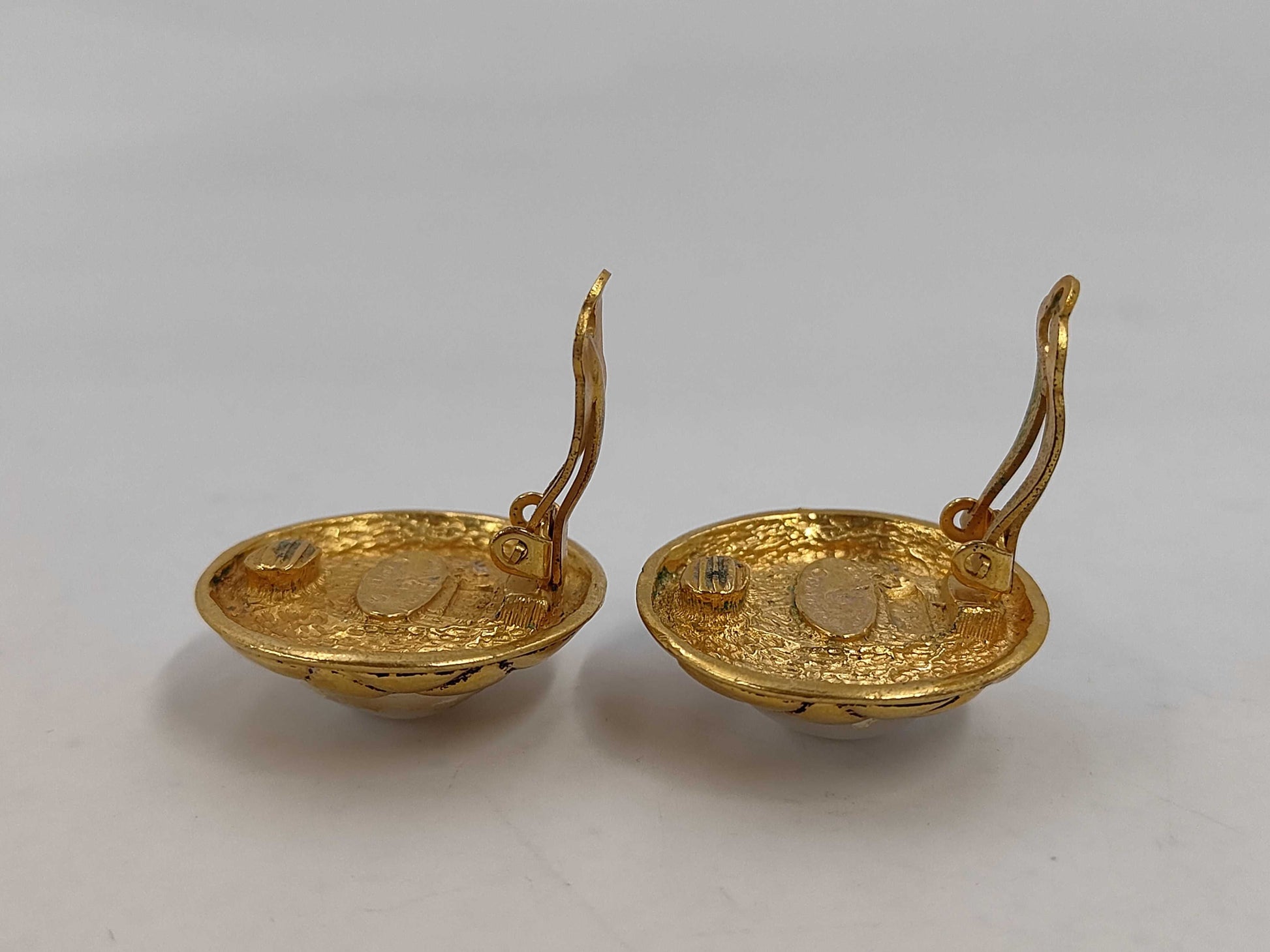 CHANEL Faux Pearl Earrings Earrings